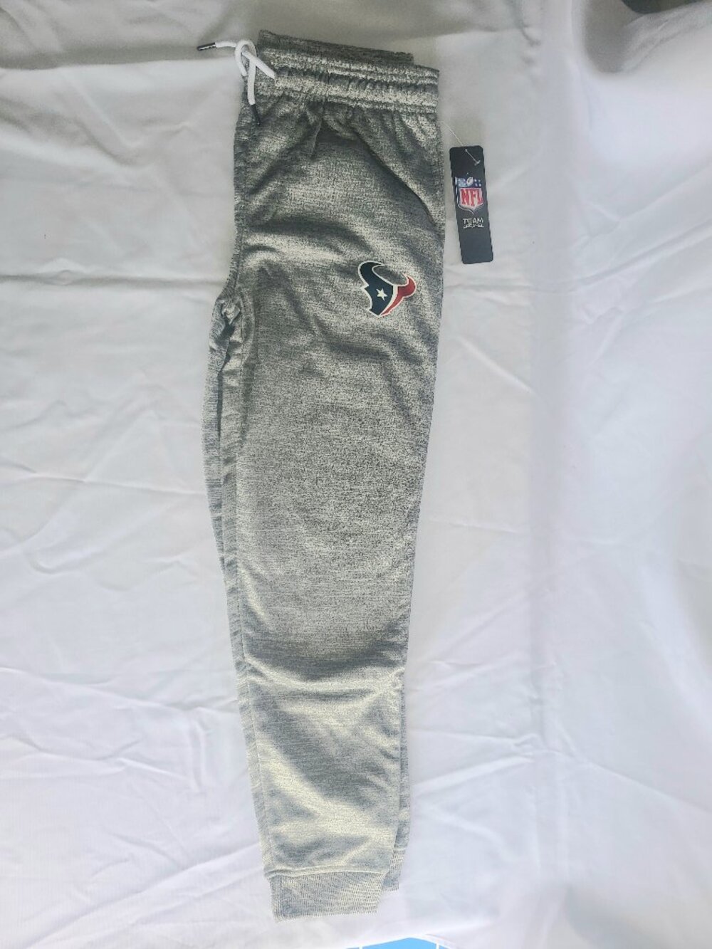 Houston Texans Youth Gray Sweatpants Boys Size Large 14/16 NFL Team Apparel NWT